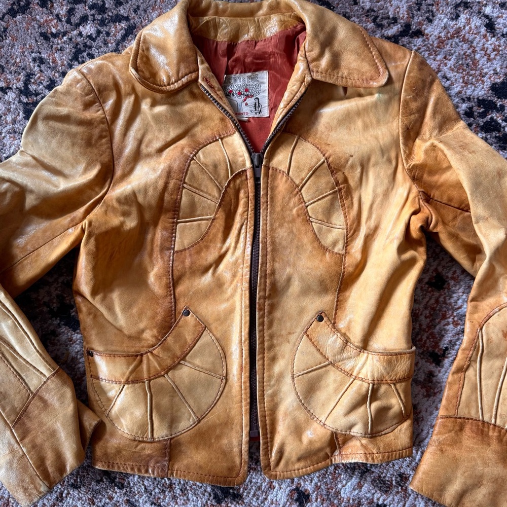 *FLASH SALE* Vintage RARE 70’s Adam & Eve leather jacket